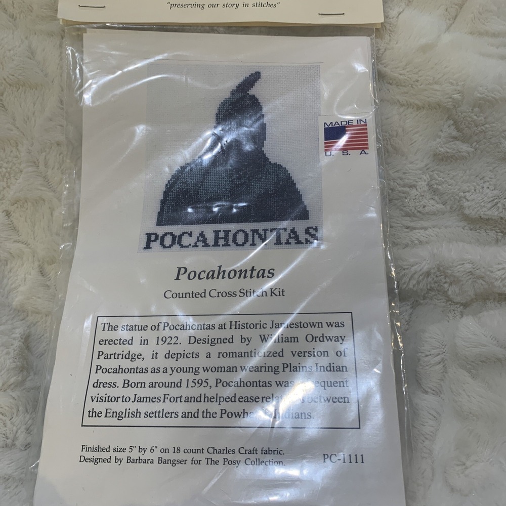 The Posy Collection Pocahontas Counted Cross Stitch Kit New PC -1111 - Picture 3 of 3